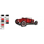 Classic Cars 65 Embroidery Design